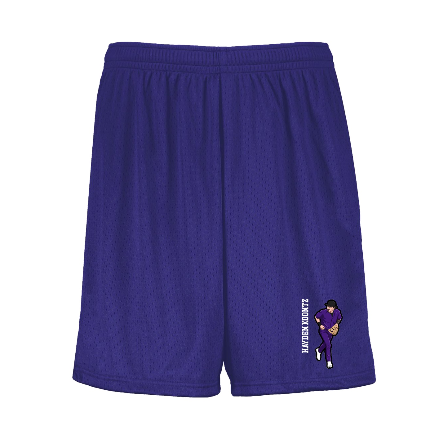Shorts — Name Vertical in Purple
