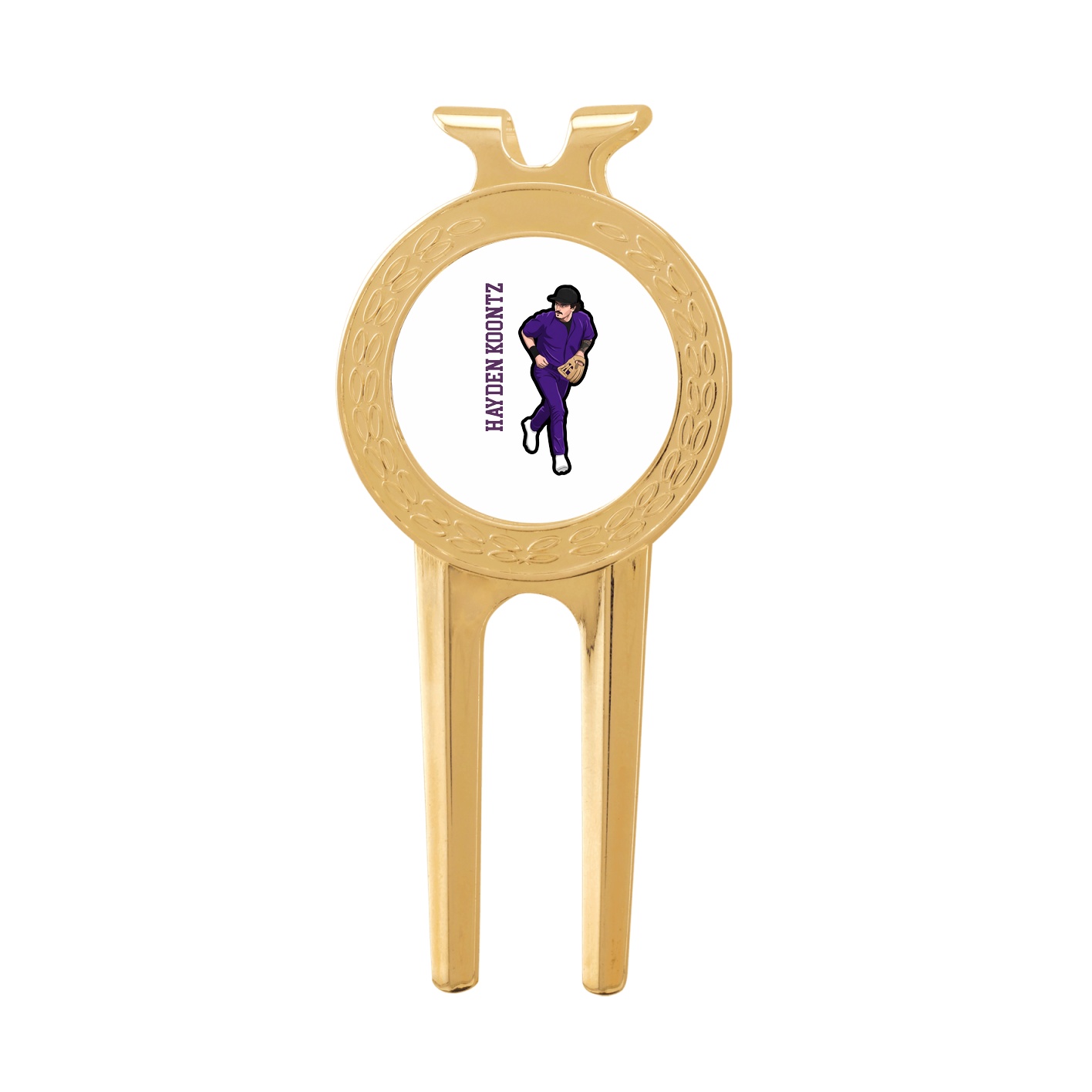 Divot Tool with Ball Marker — Name Vertical in Classic