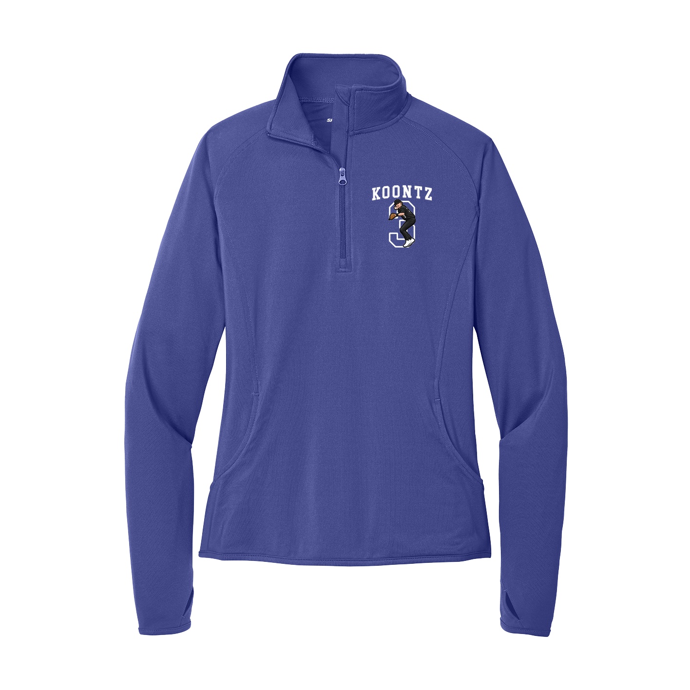 Women's Q-Zip Pullover — Shirsey in Purple