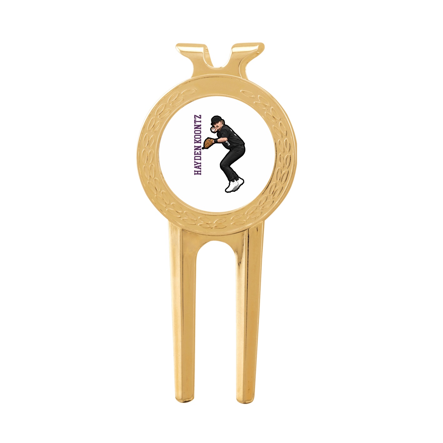 Divot Tool with Ball Marker — Name Vertical in Classic