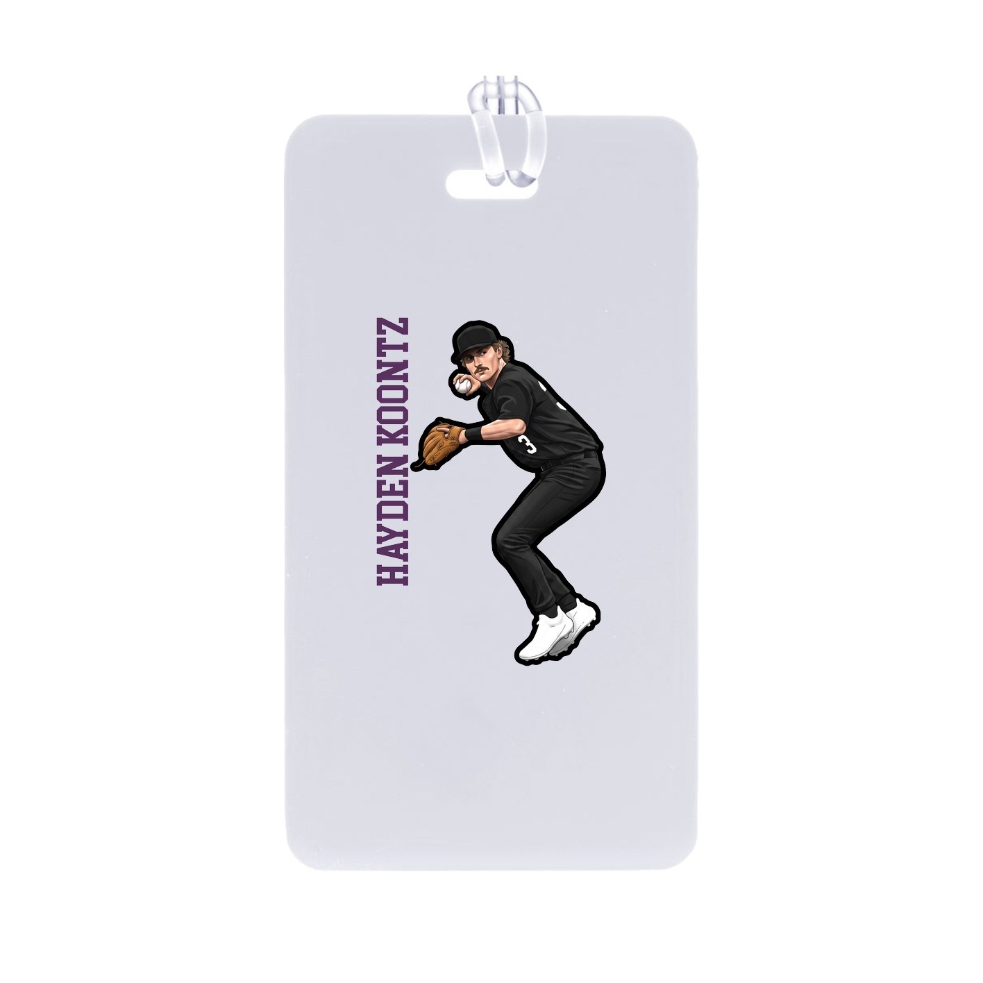 Bag Tag — Name Vertical in Classic