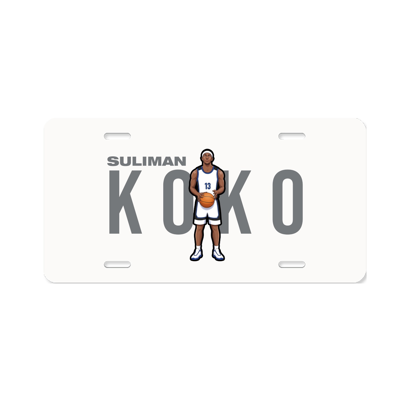 License Plate — Player Name in Classic