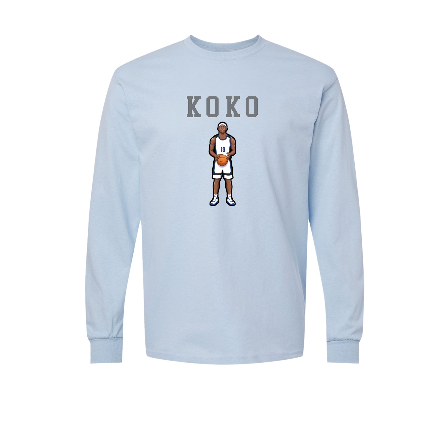 Long Sleeve Tee — Shirsey in Light Blue