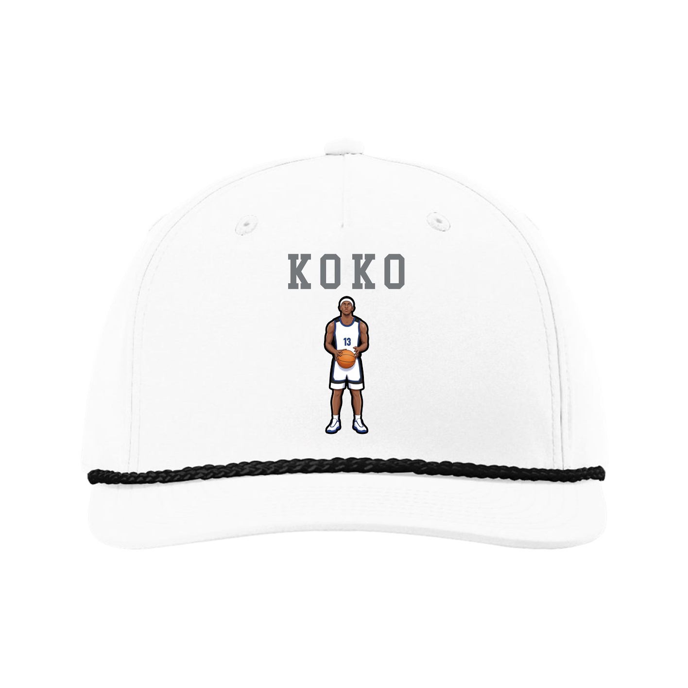 Five-Panel Classic Rope Cap — Shirsey in White