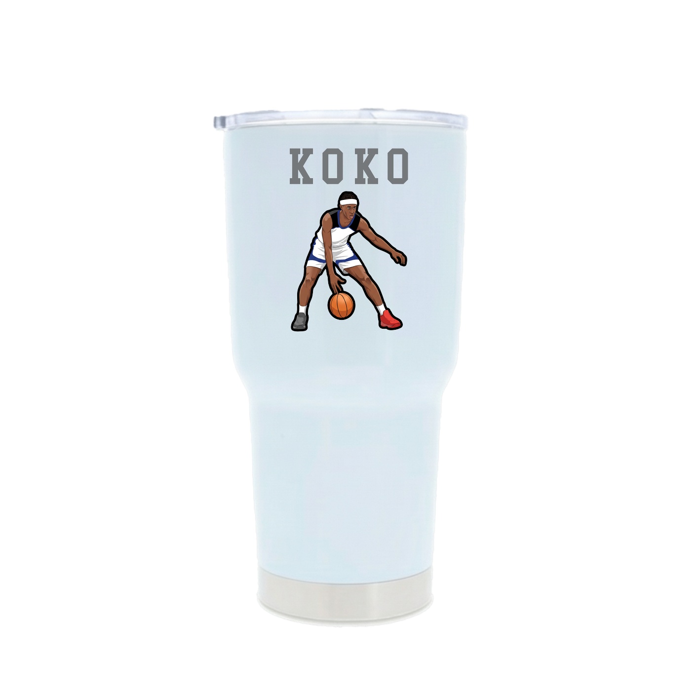 30oz Stainless Steel Tumbler — Shirsey in White
