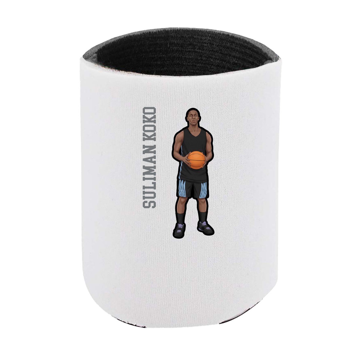 Can Holder — Name Vertical in White
