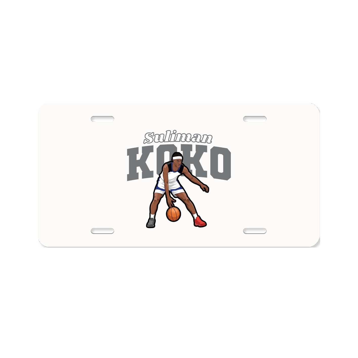 License Plate — Name Arch in Classic