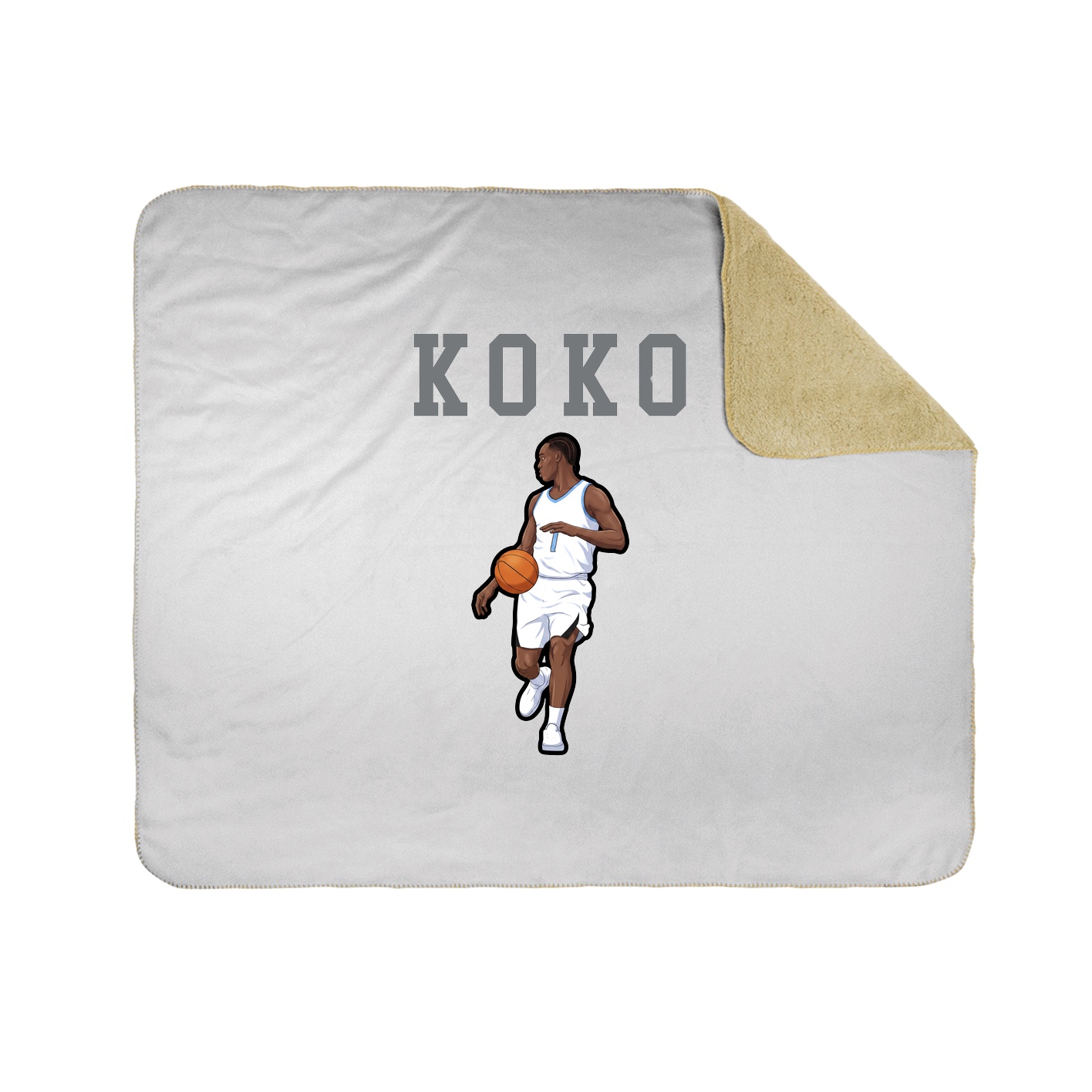 Throw Blanket — Shirsey in White