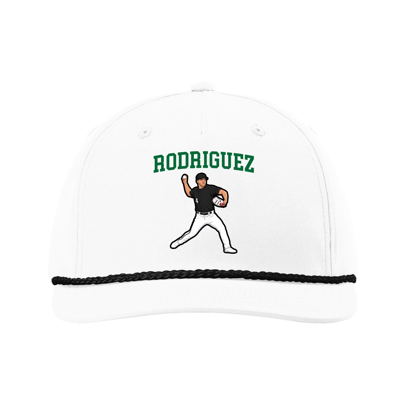 Five-Panel Classic Rope Cap — Shirsey in White