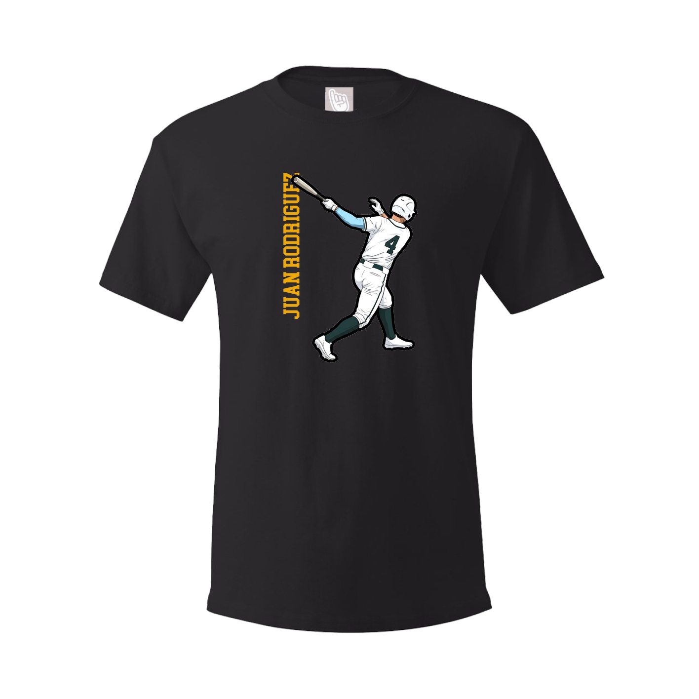 Tee — Name Vertical in Black
