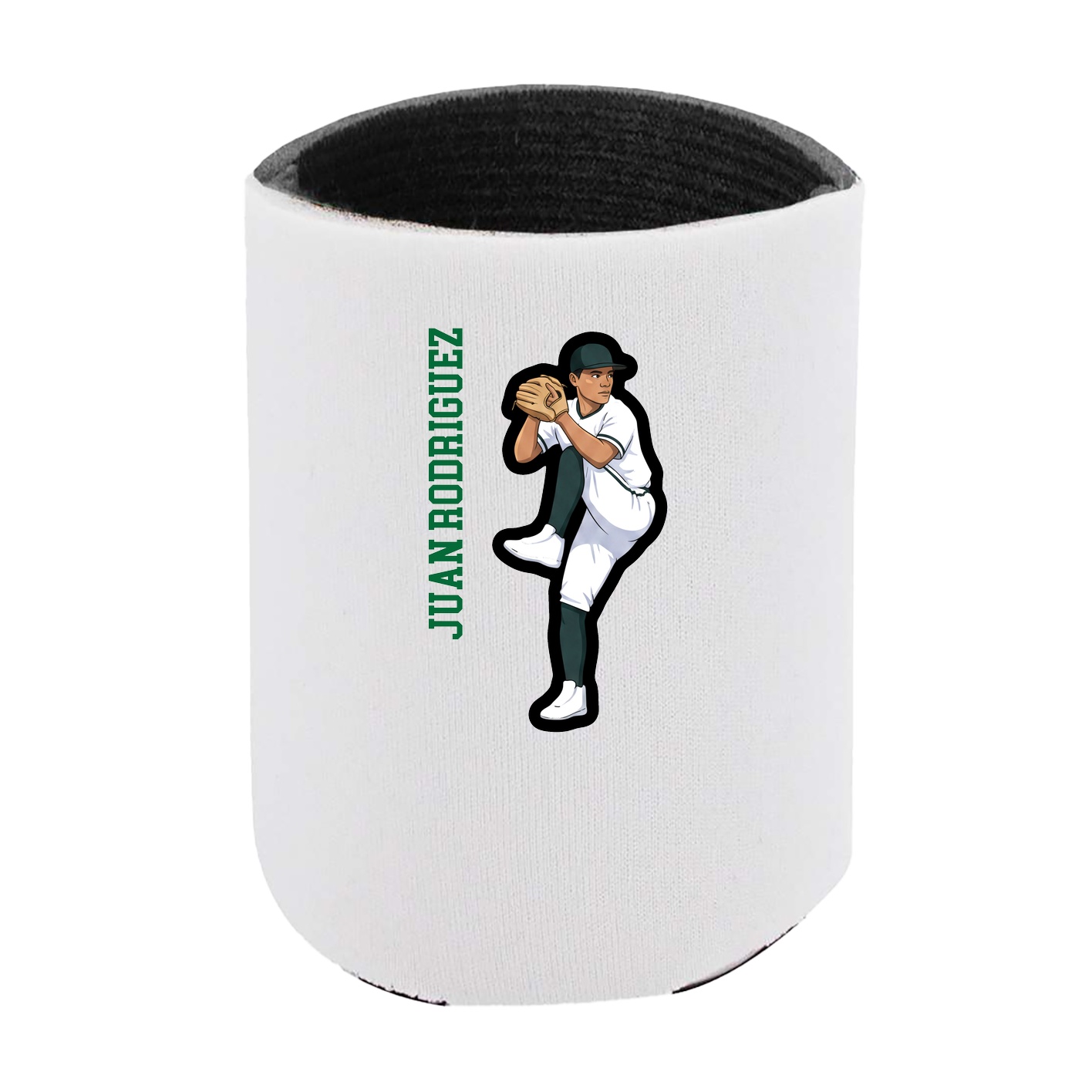 Can Holder — Name Vertical in White