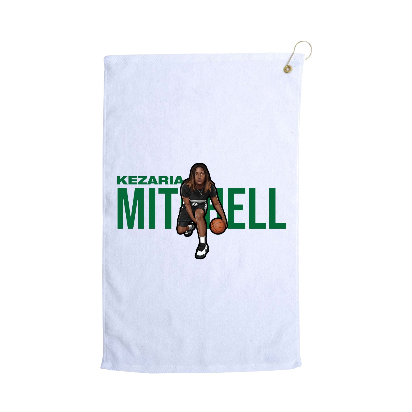 Golf Towel — Player Name in White