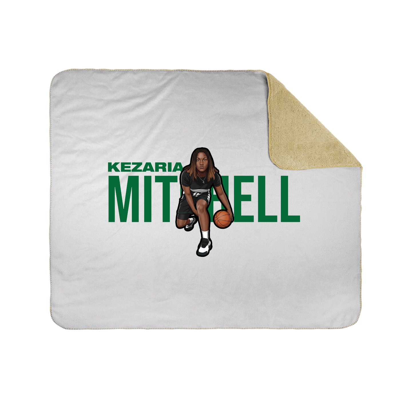 Throw Blanket — Player Name in White