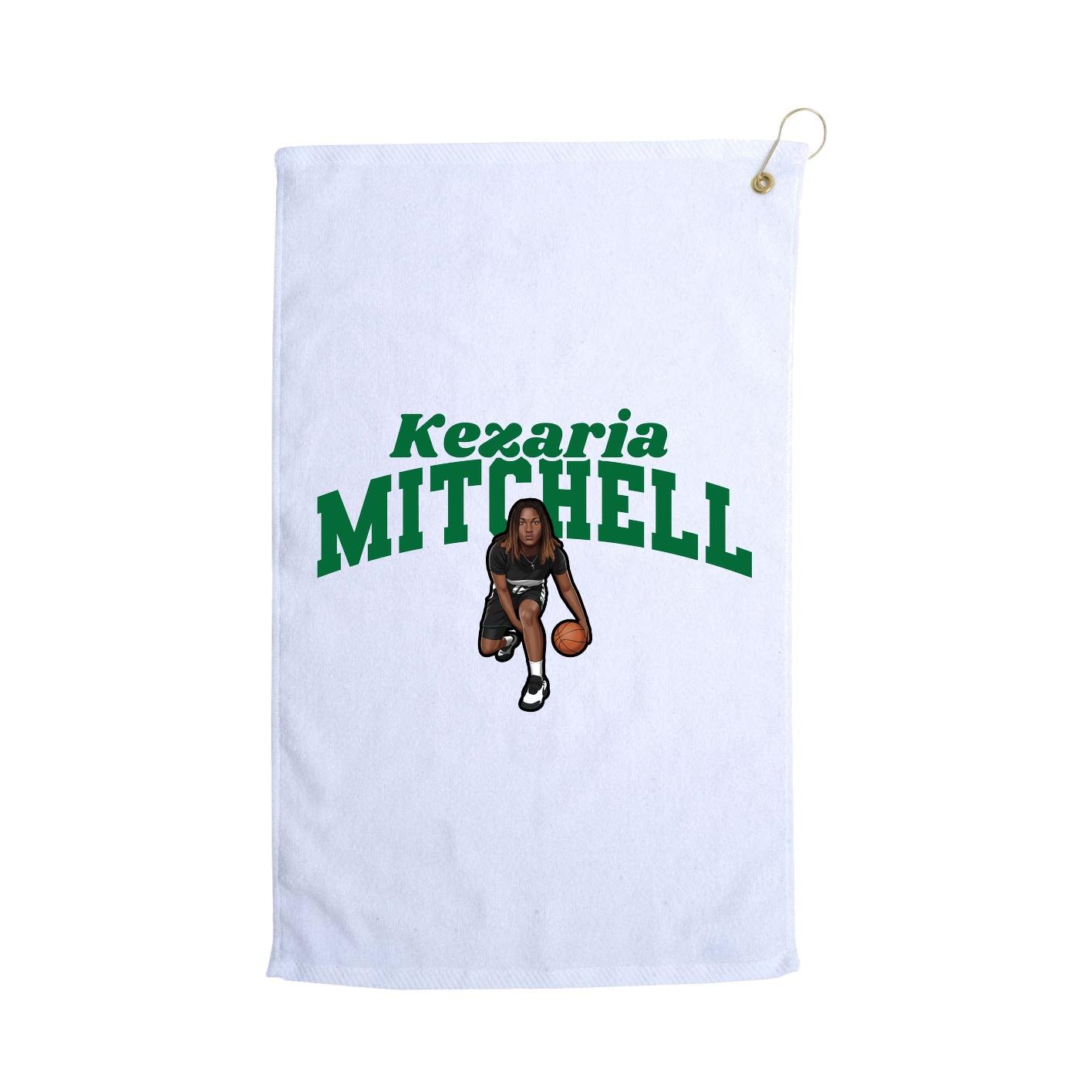 Golf Towel — Signature Arch in White