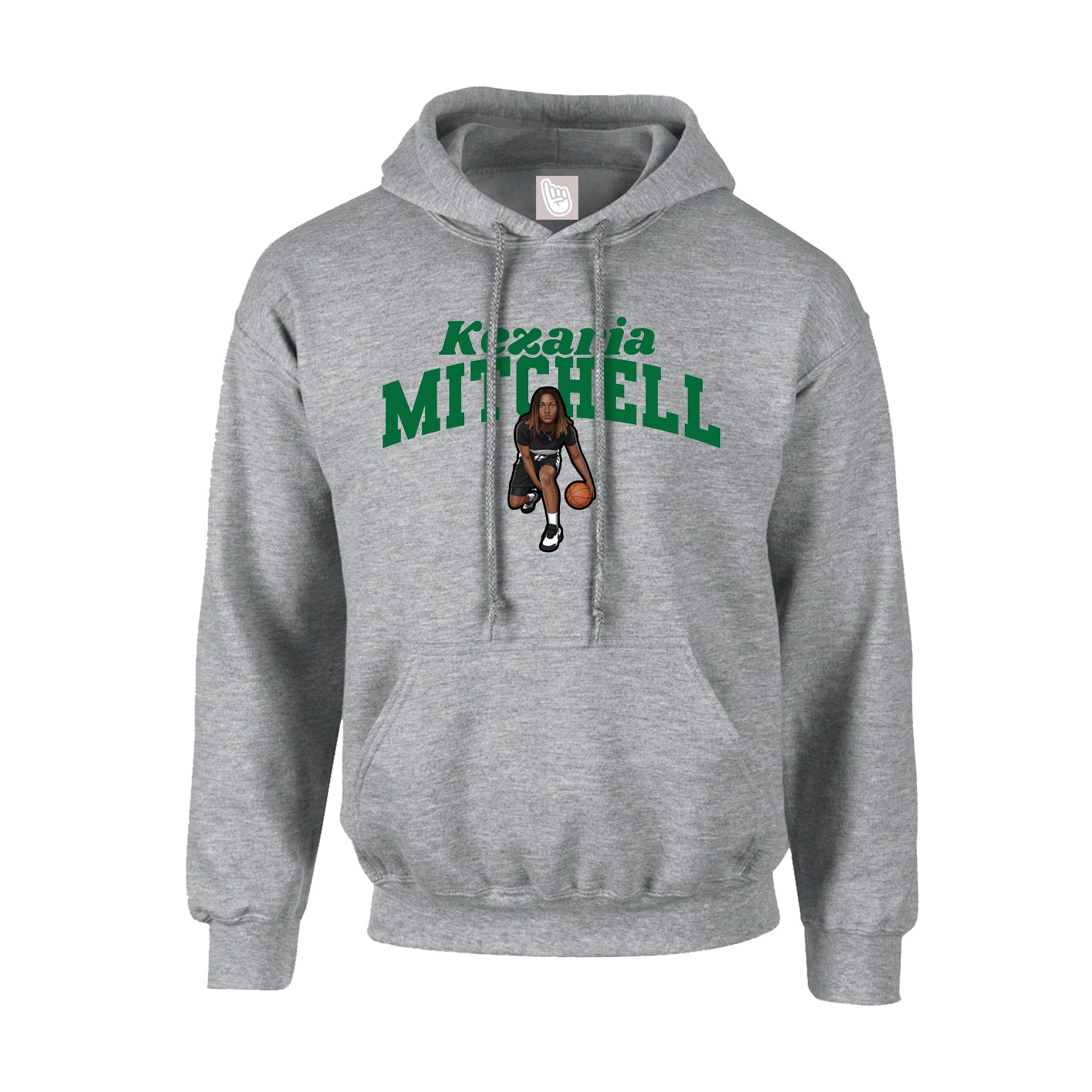 Youth Hoodie — Signature Arch in Grey