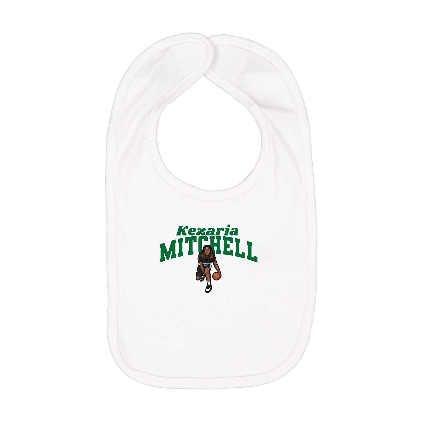 Infant Bib — Signature Arch in White
