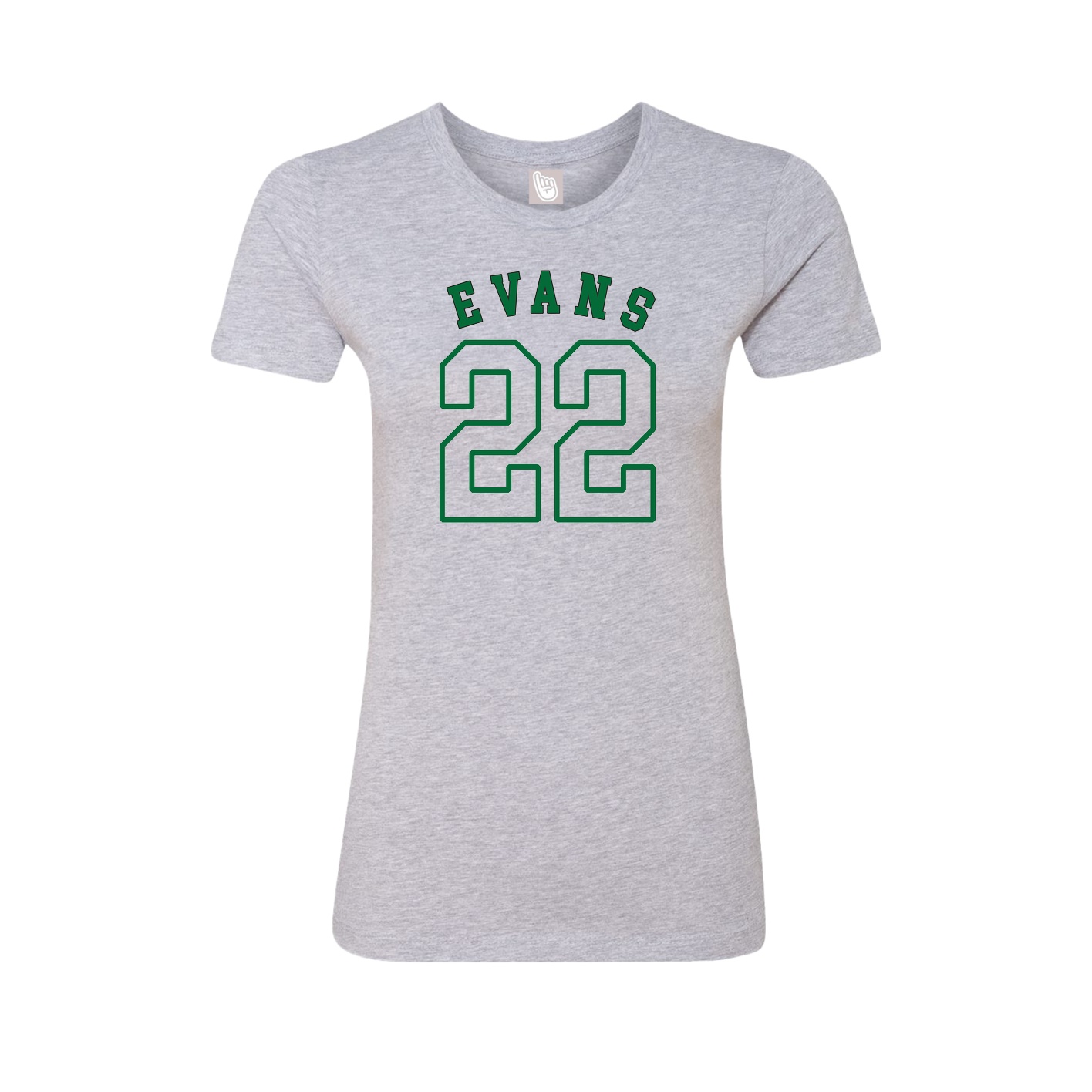 Fitted Women's Tee — Shirsey Arch in Grey