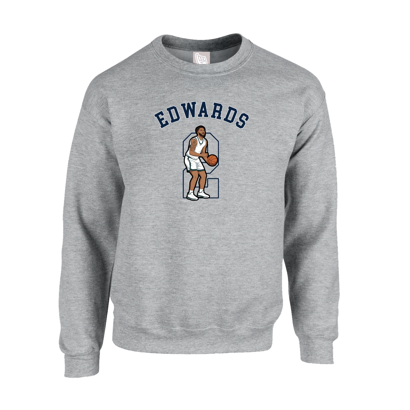 Fleece Crew — Shirsey Arch in Grey