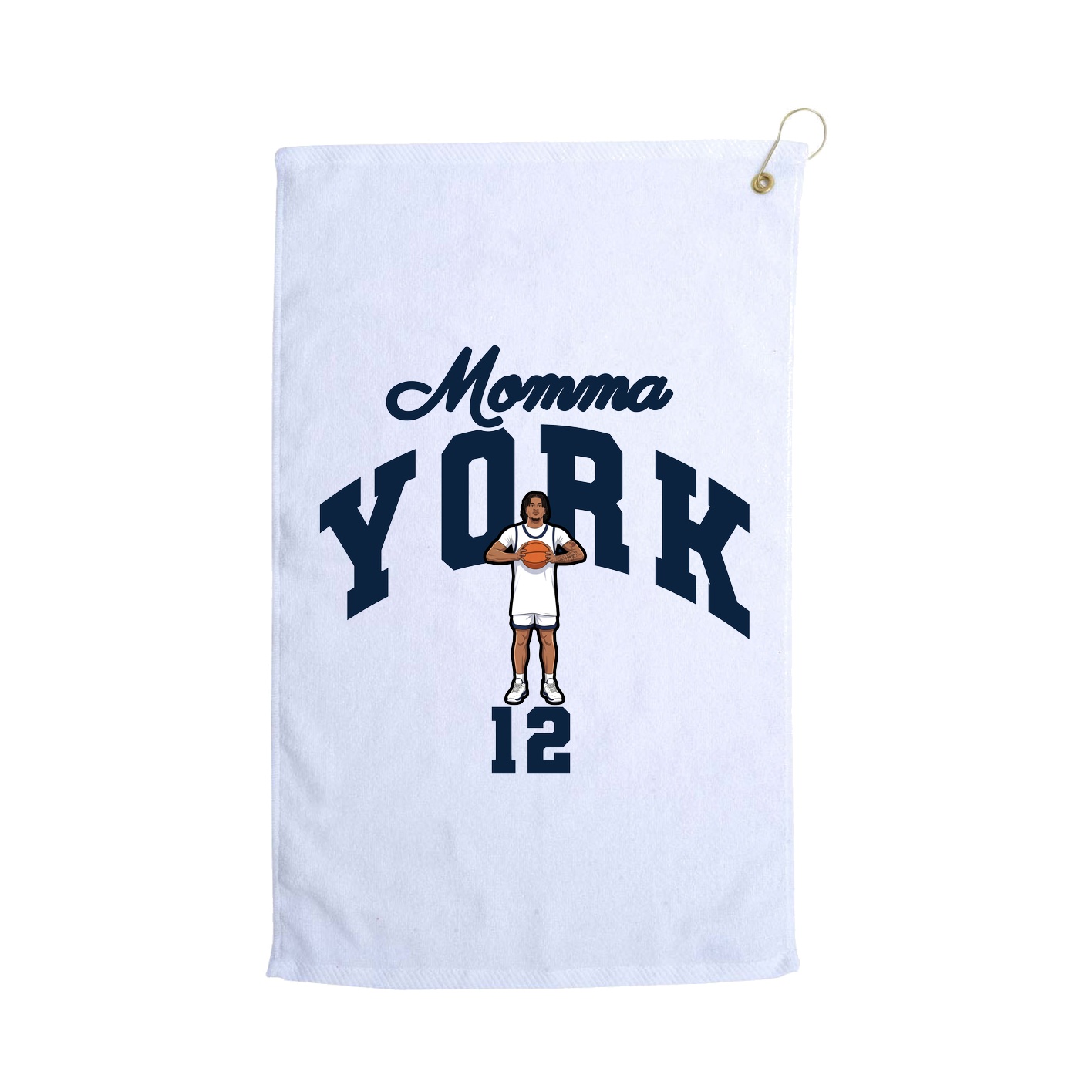 Golf Towel — Mothers Day Arch in White