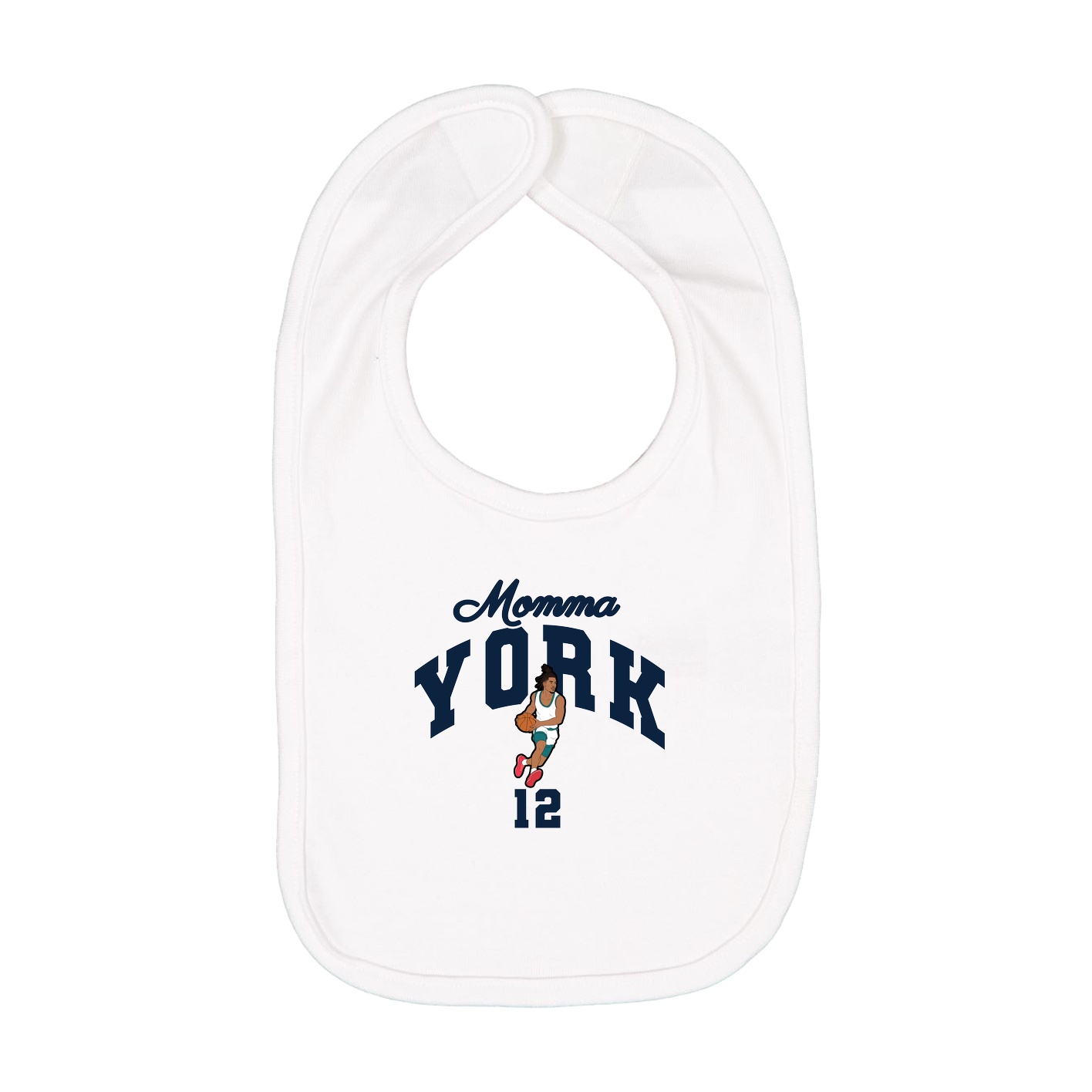 Infant Bib — Mothers Day Arch in White