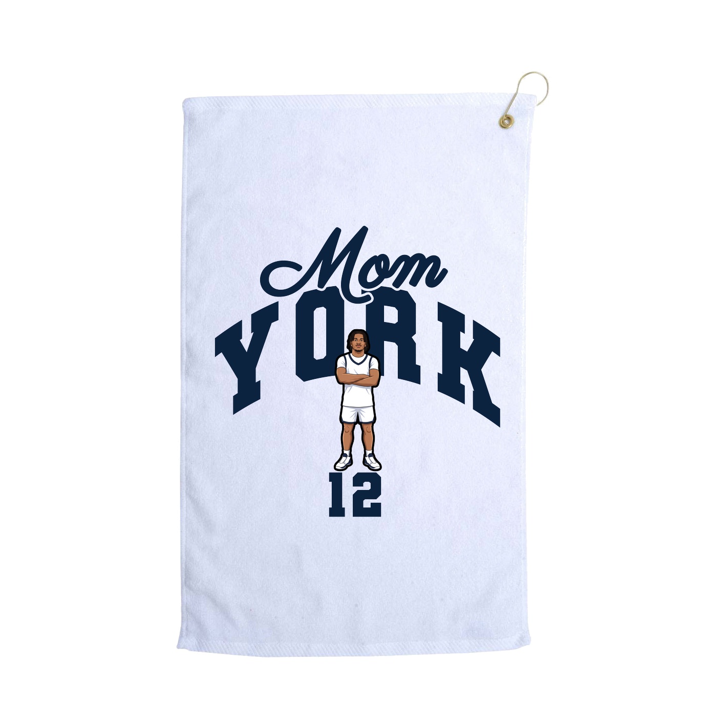 Golf Towel — Mothers Day Arch in White