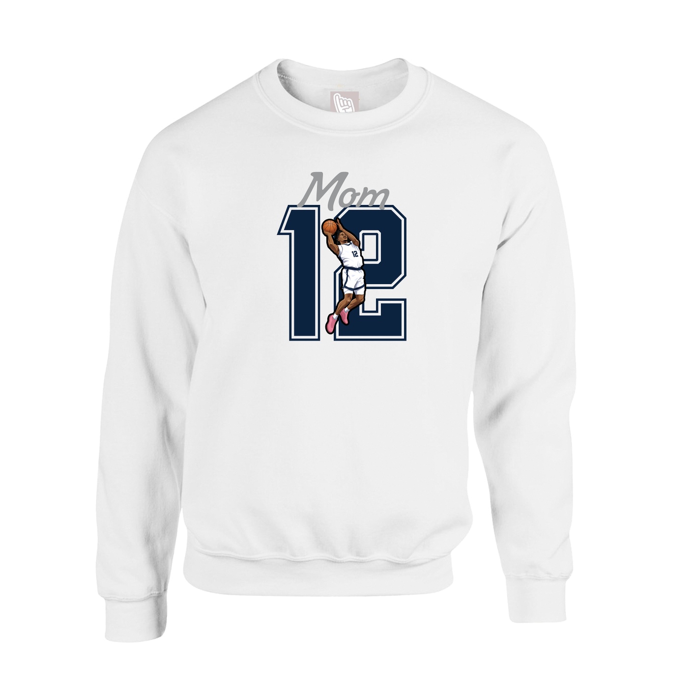 Fleece Crew — Mothers Day Shirsey in White