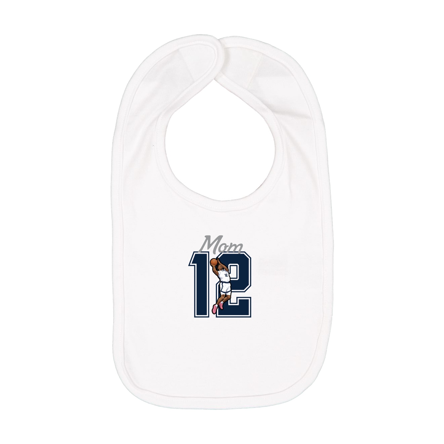 Infant Bib — Mothers Day Shirsey in White