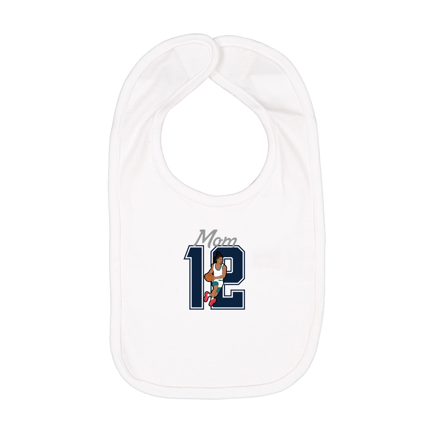 Infant Bib — Mothers Day Shirsey in White