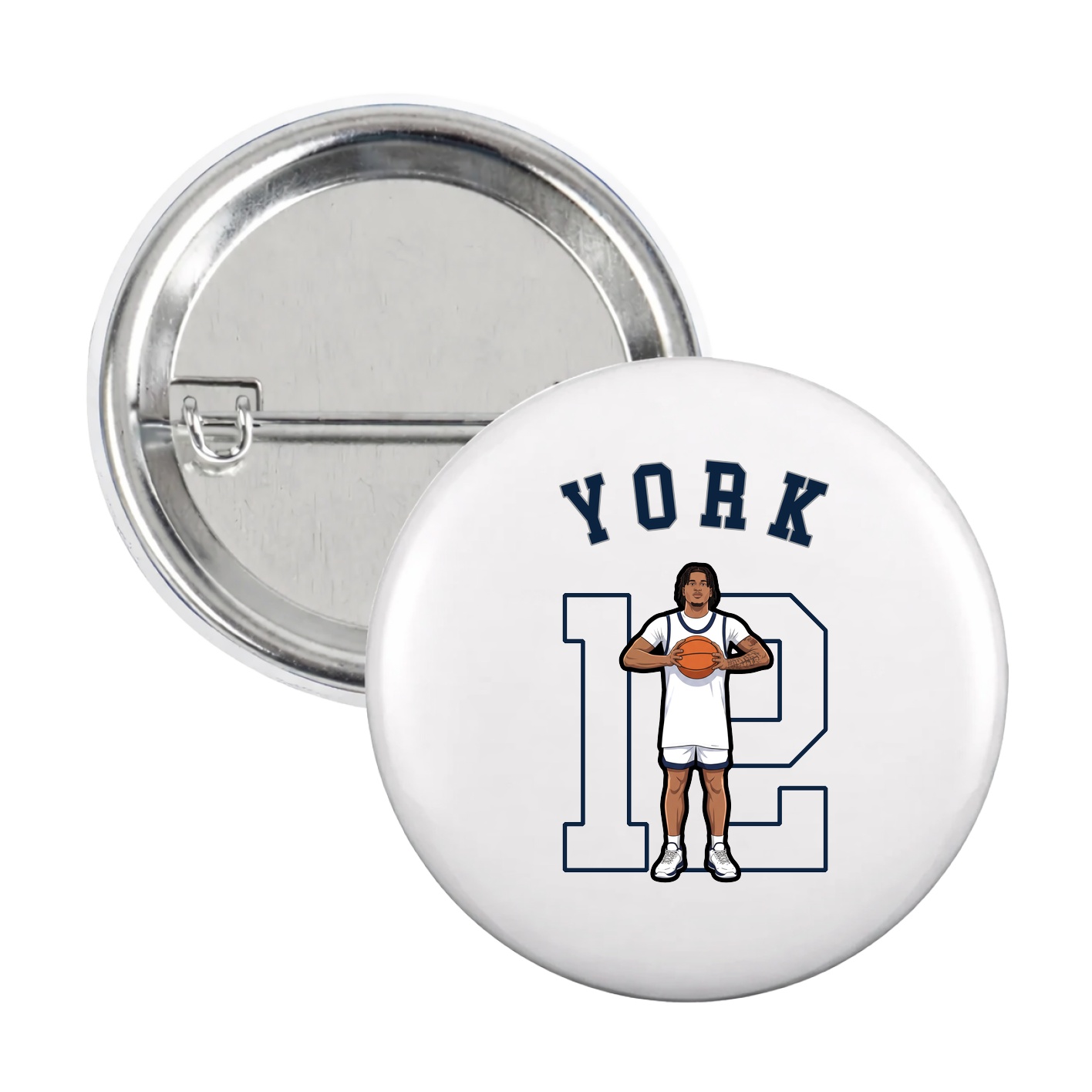 Game Day Button — Shirsey Arch in White