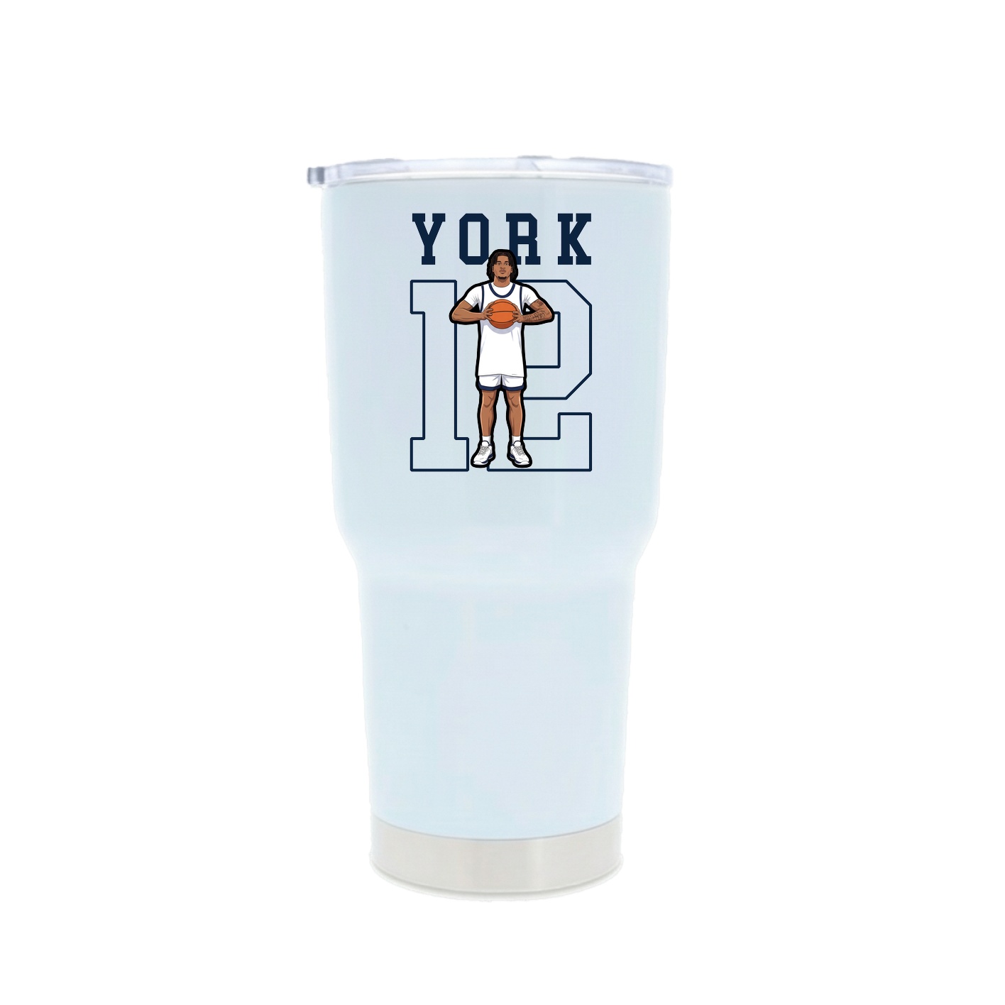 30oz Stainless Steel Tumbler — Shirsey in White