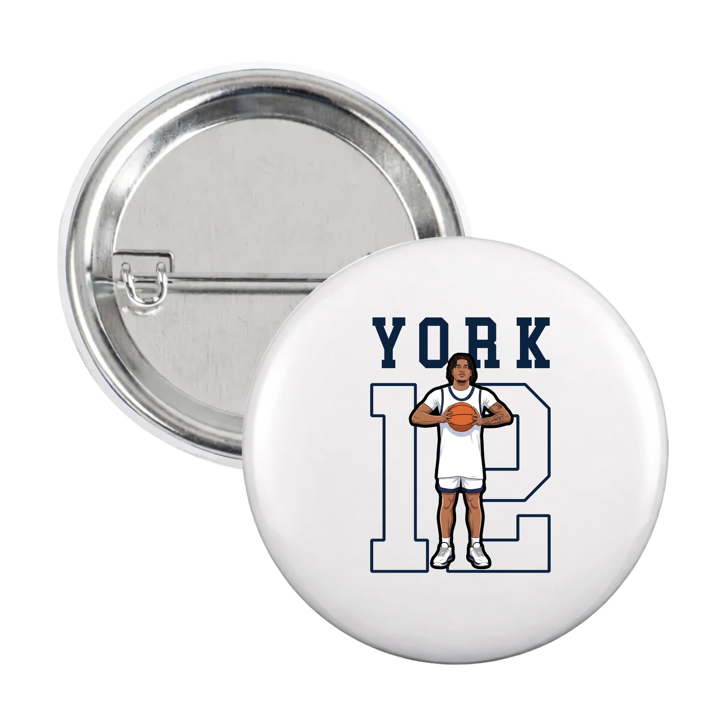 Game Day Button — Shirsey in White