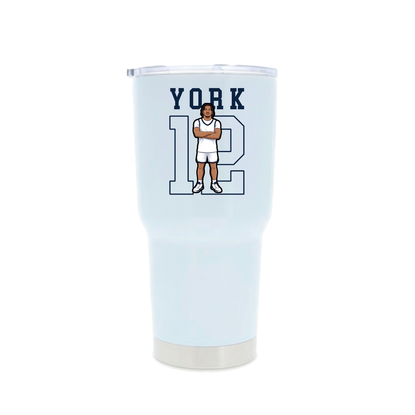 30oz Stainless Steel Tumbler — Shirsey in White