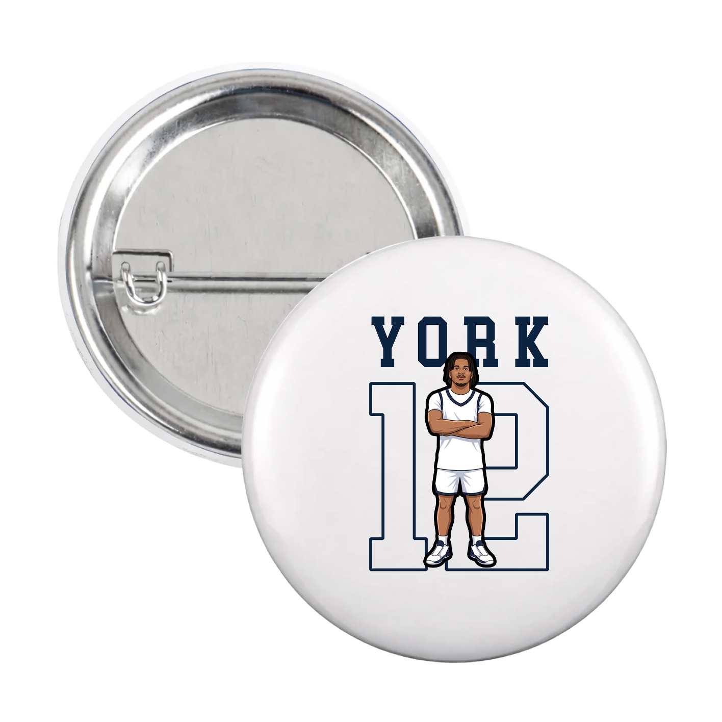 Game Day Button — Shirsey in White