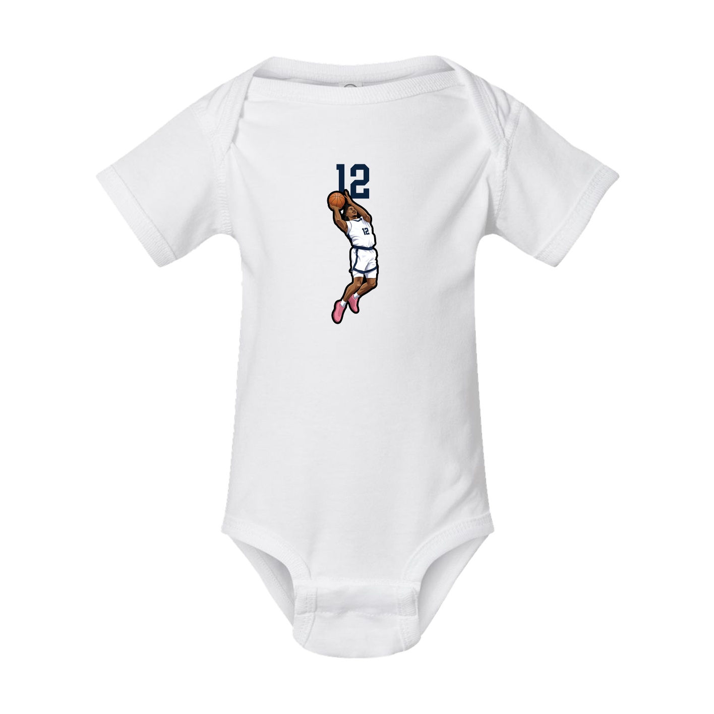 Baby Onesie — Number Top in White