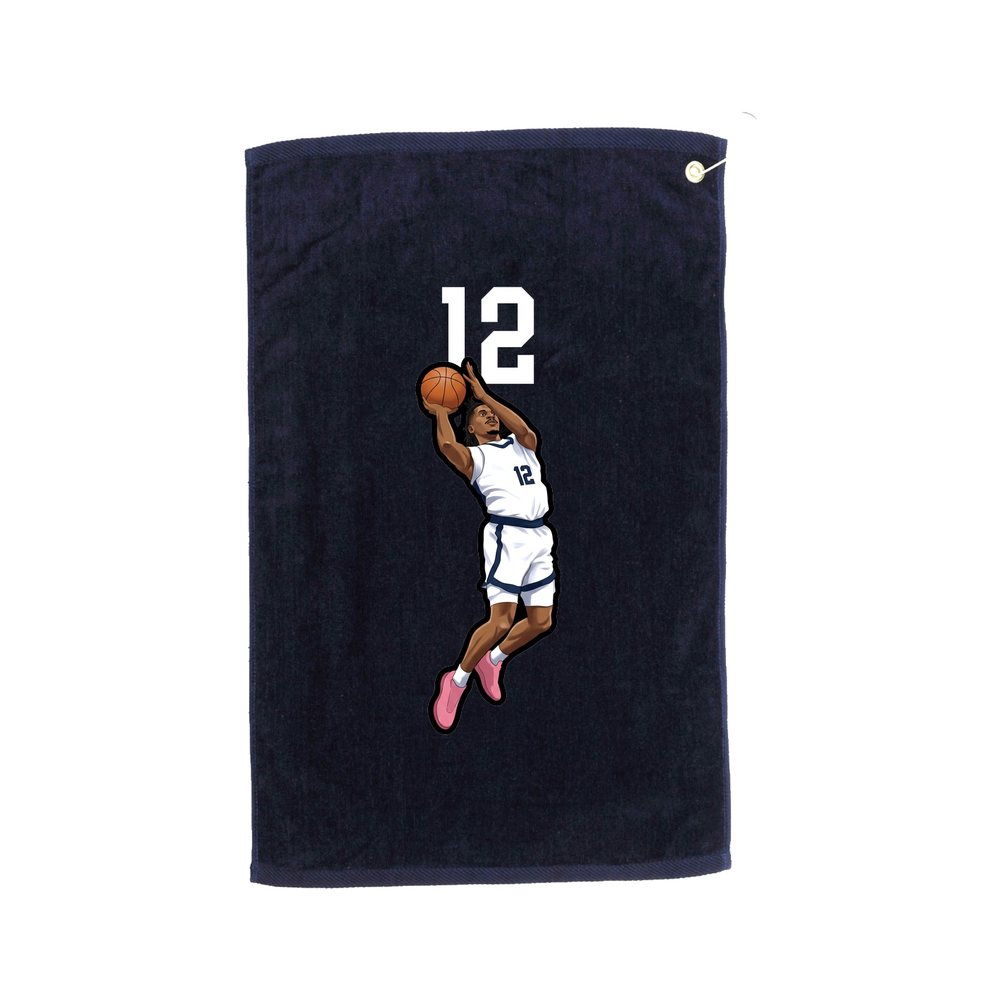 Golf Towel — Number Top in Navy