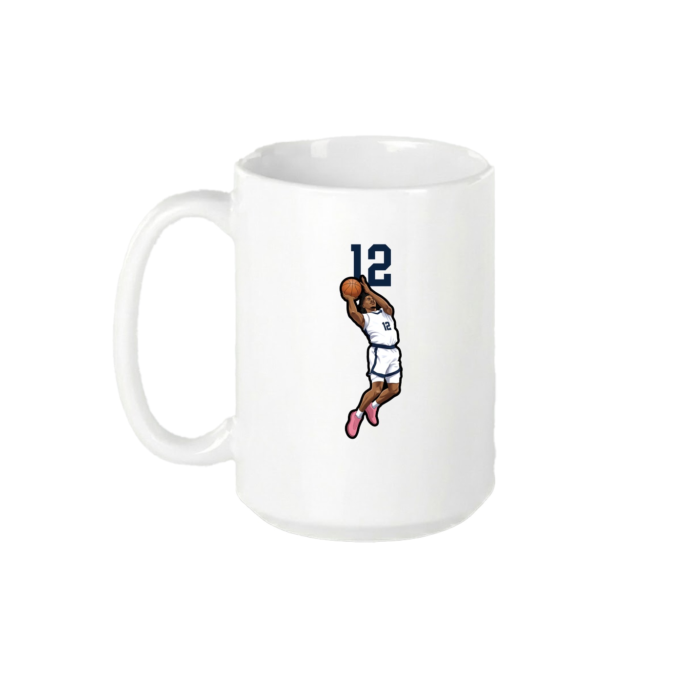 15oz Coffee Mug — Number Top in White