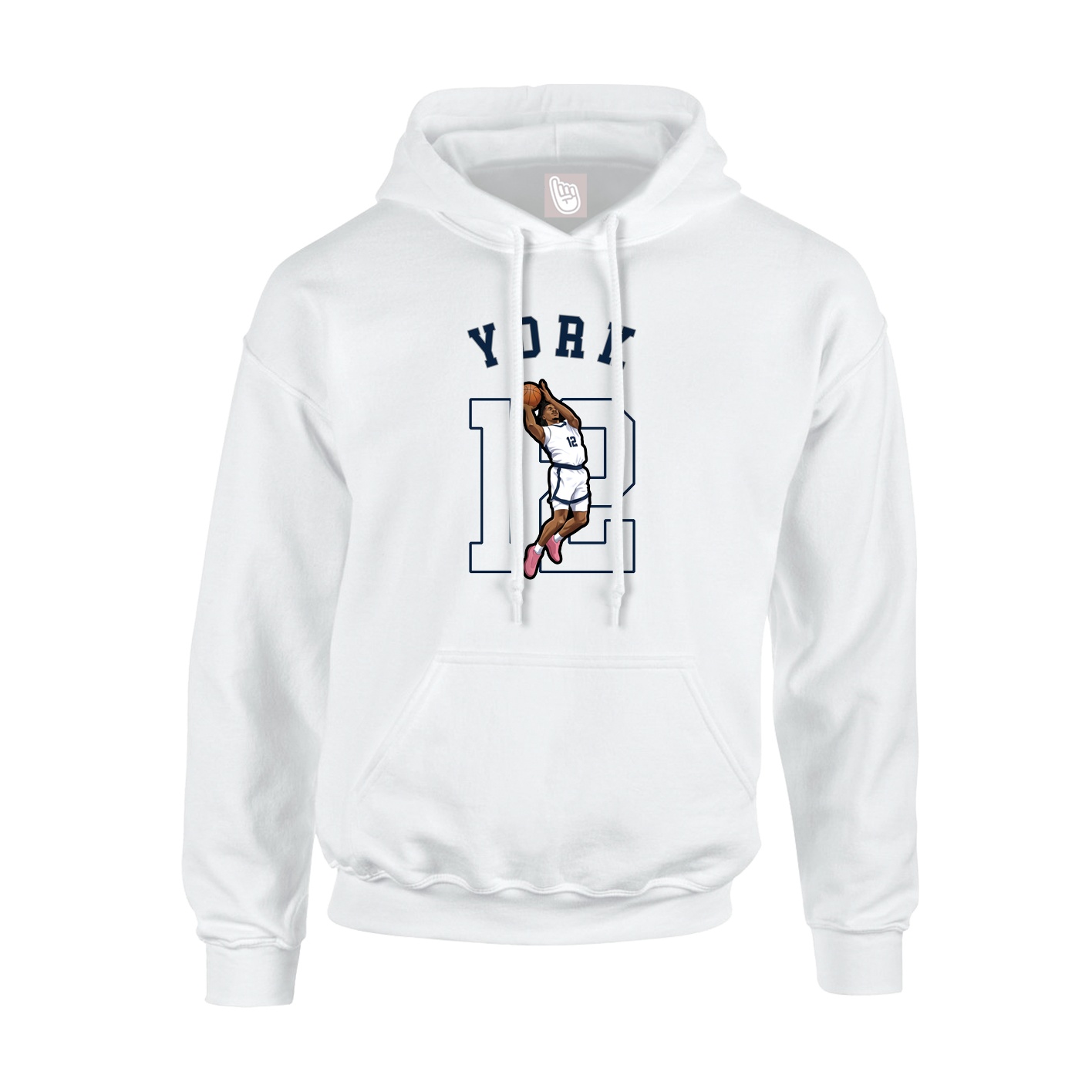 Hoodie — Shirsey Arch in White