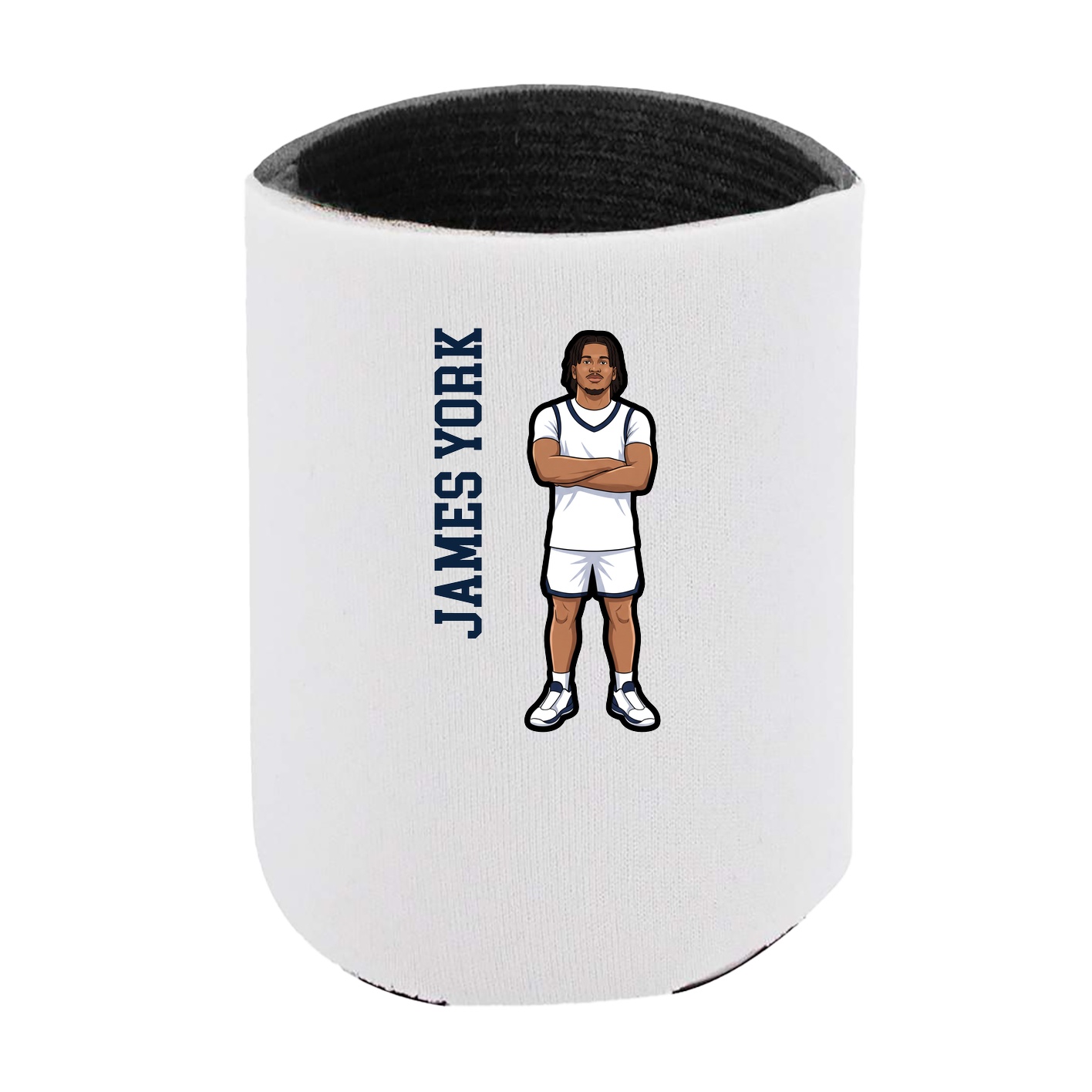 Can Holder — Name Vertical in White