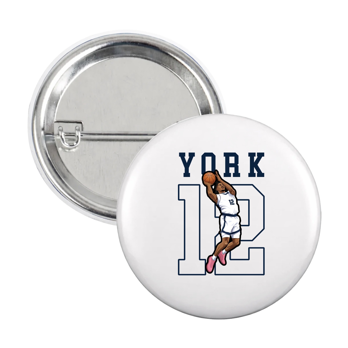 Game Day Button — Shirsey in White
