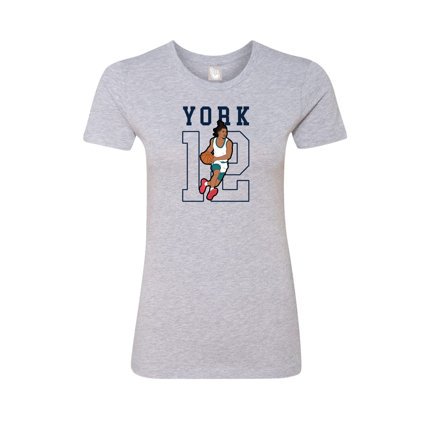 Fitted Women's Tee — Shirsey in Grey