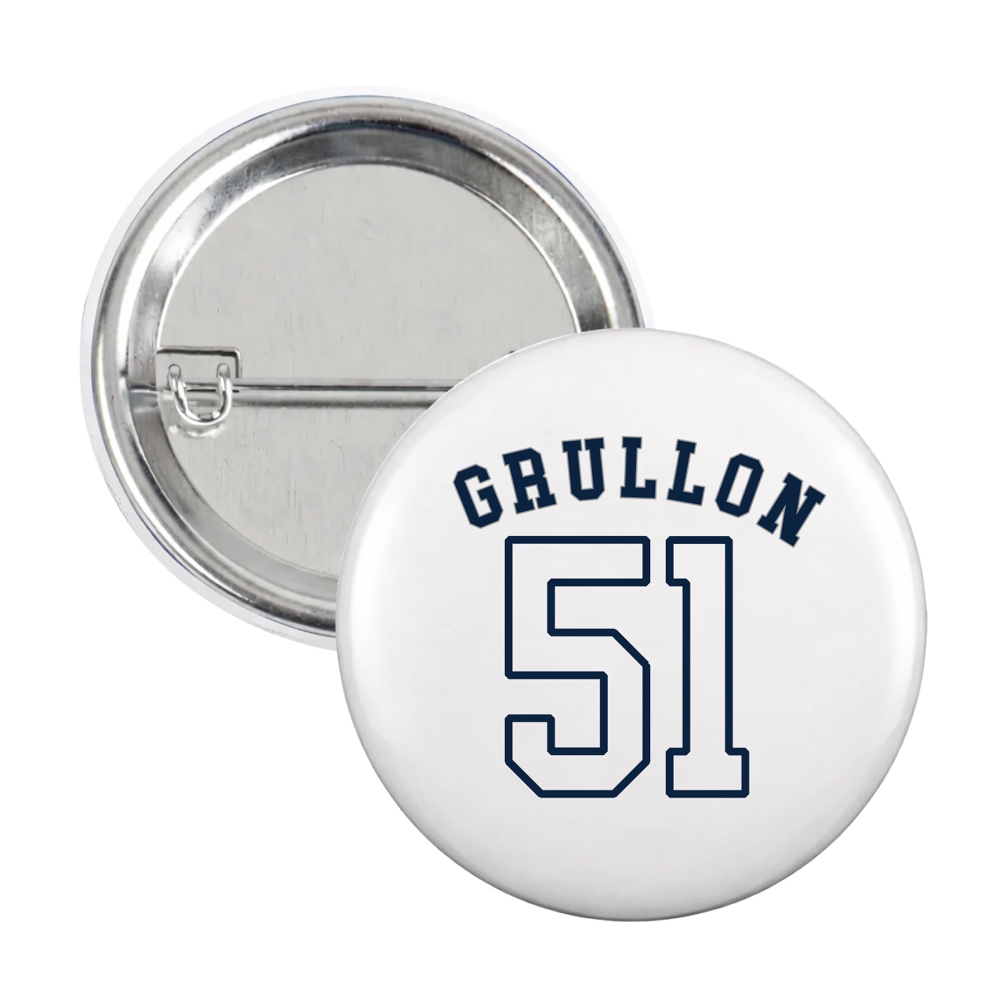 Game Day Button — Shirsey Arch in White