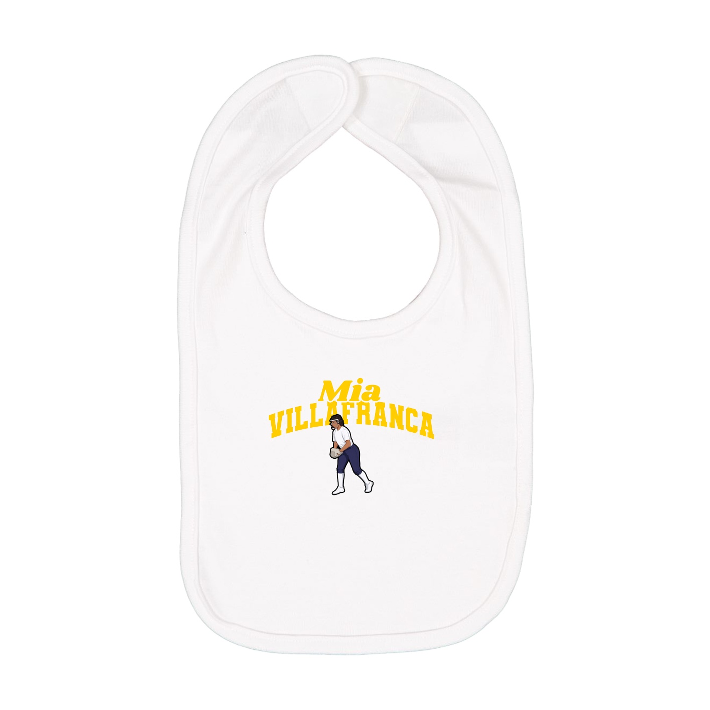 Infant Bib — Signature Arch in White