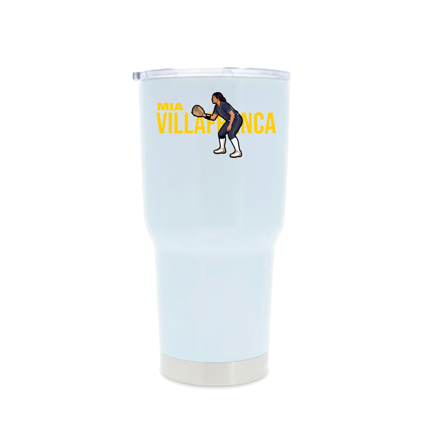 30oz Stainless Steel Tumbler — Player Name in White