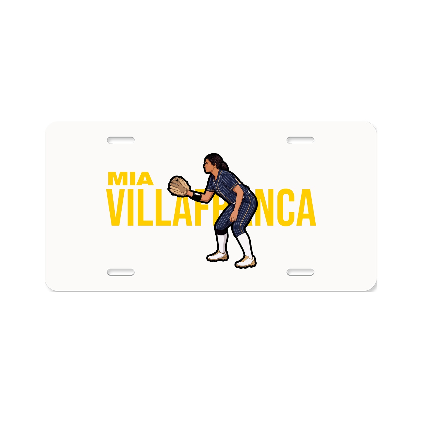 License Plate — Player Name in Classic