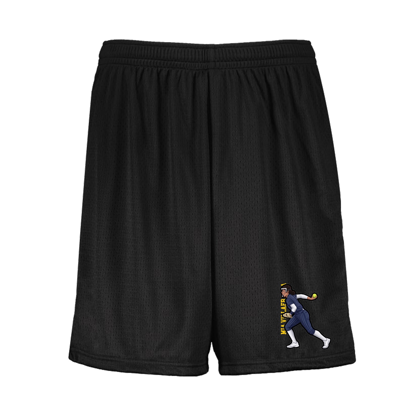 Shorts — Name Vertical in Black