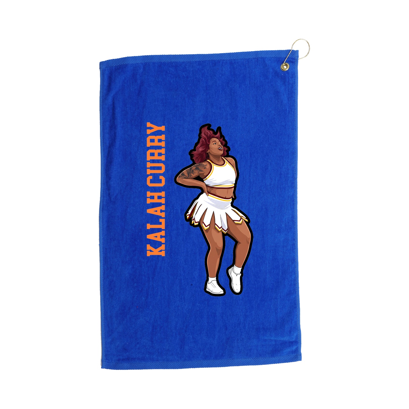 Golf Towel — Name Vertical in Royal