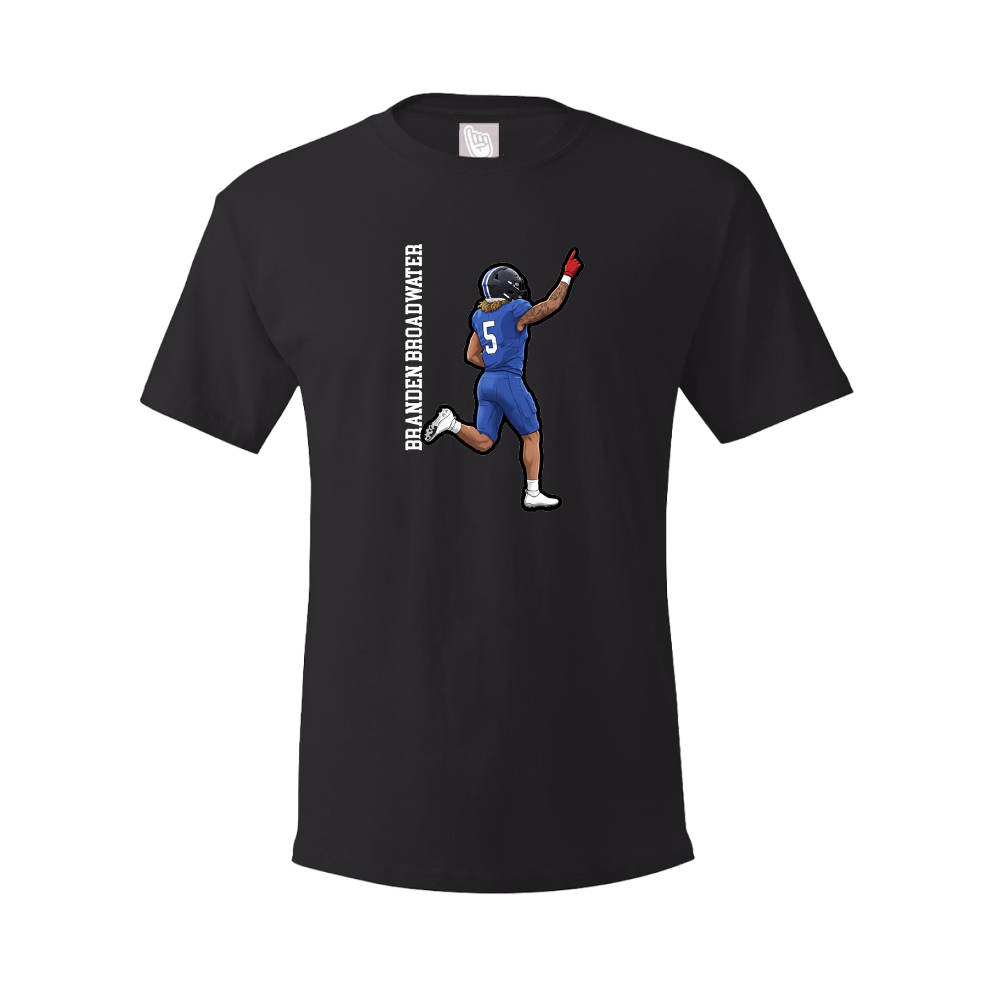 Youth Tee — Name Vertical in Black