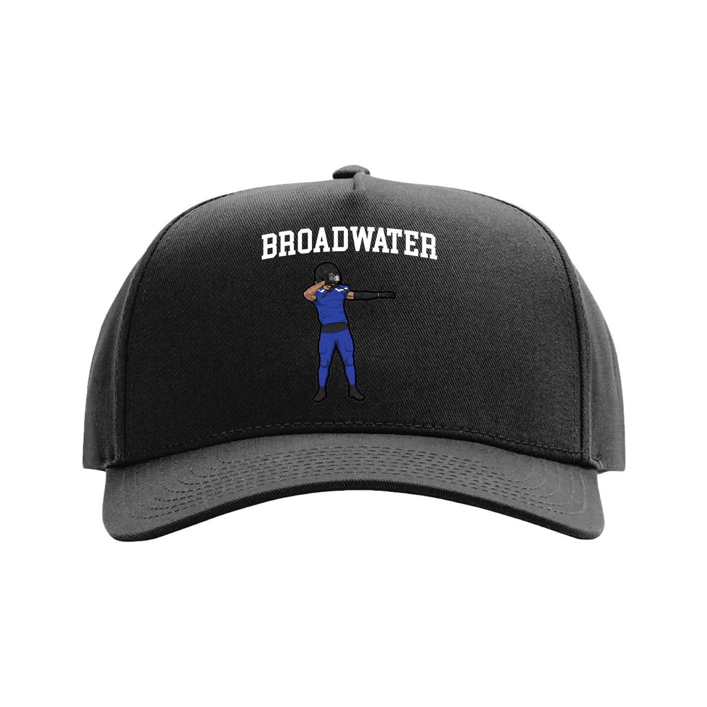 Full Fabric Five-Panel Champ Cap — Shirsey in Black