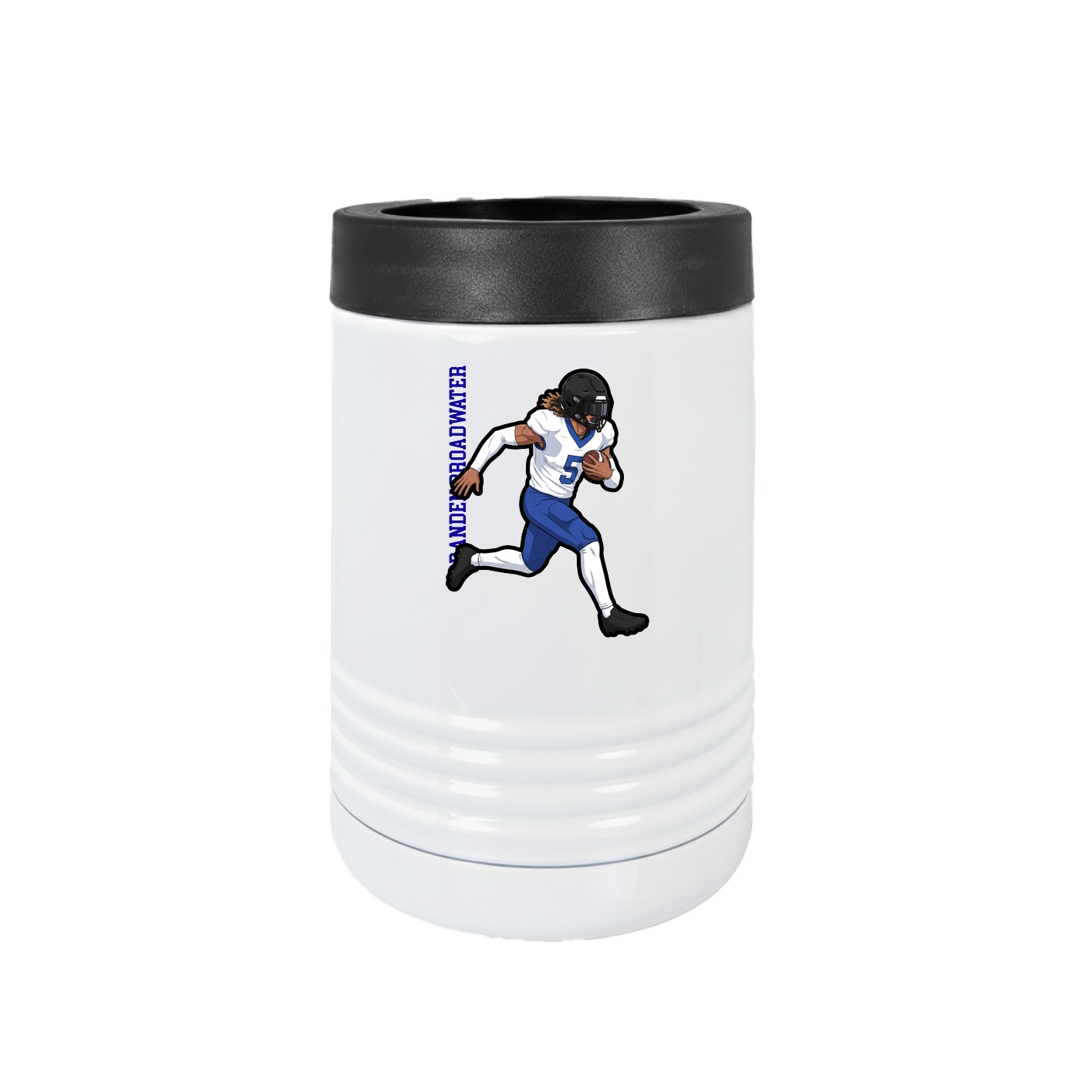 Beverage Holder — Name Vertical in White