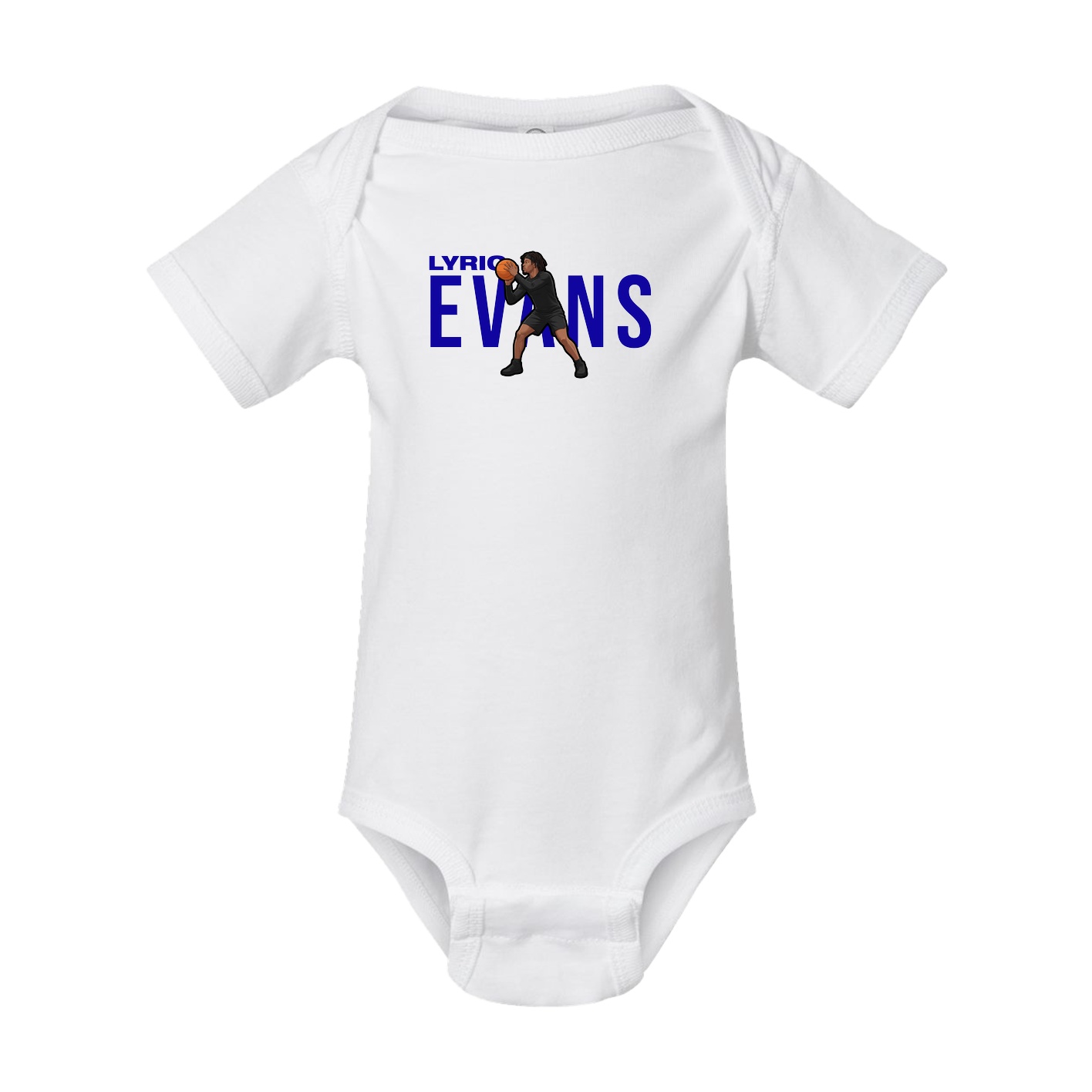 Baby Onesie — Player Name in White